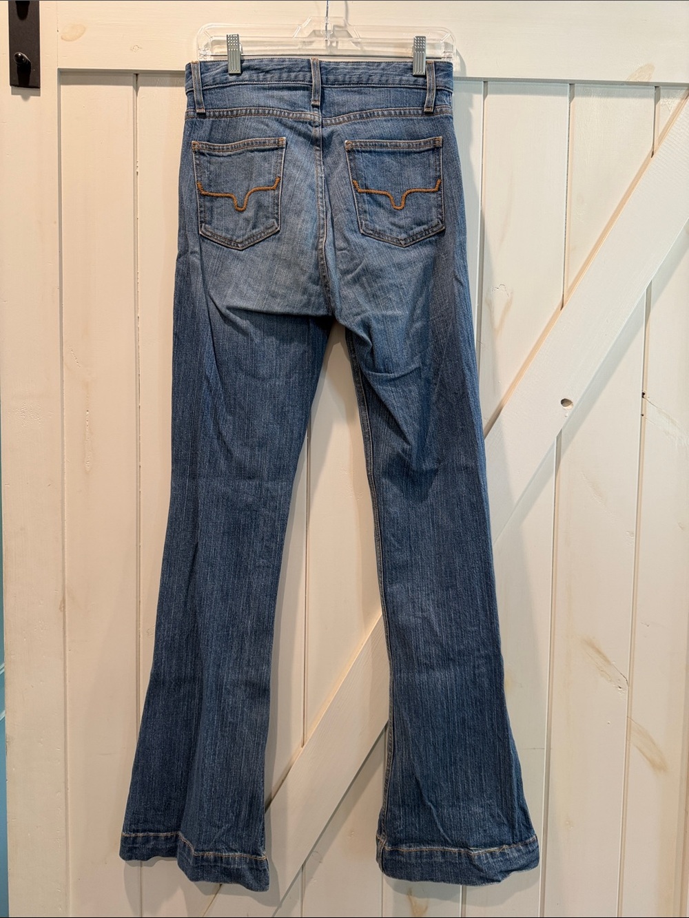Kimes Ranch Medium Blue Flared Jeans - Picture 2 of 5